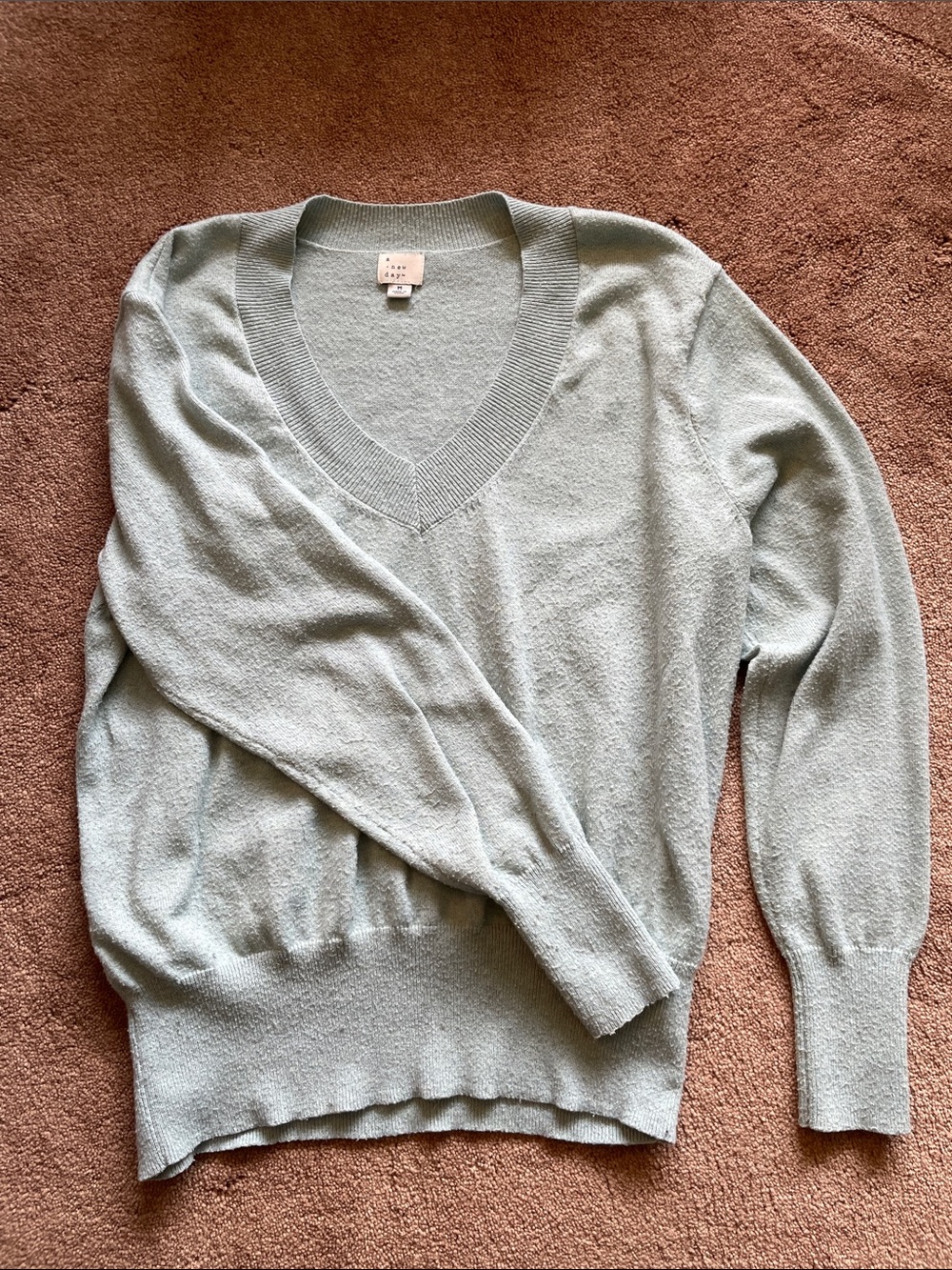 a new day Light Seafoam V-Neck Sweater